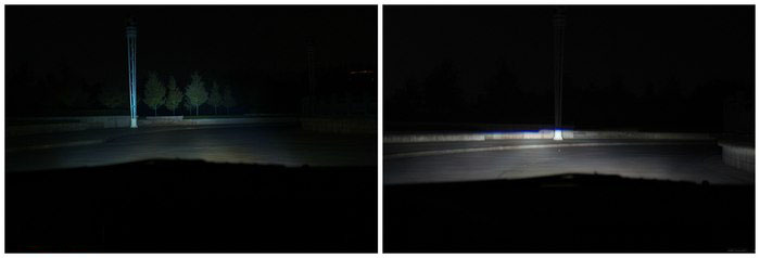 马自达6改灯前后近光灯的对比
